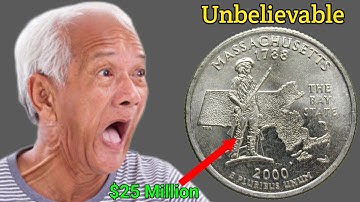 2000 Massachusetts Quarter Worth $25 MILLION?! 🪙 Shocking Rare Coin Discovery! | Coin Value Guide