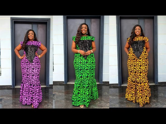 how to cut and sew ankara dress How To Cut and Sew This Beautiful Sequence Ankara Gown Style