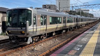 新快速姫路行き223系 JR神戸線舞子駅通過