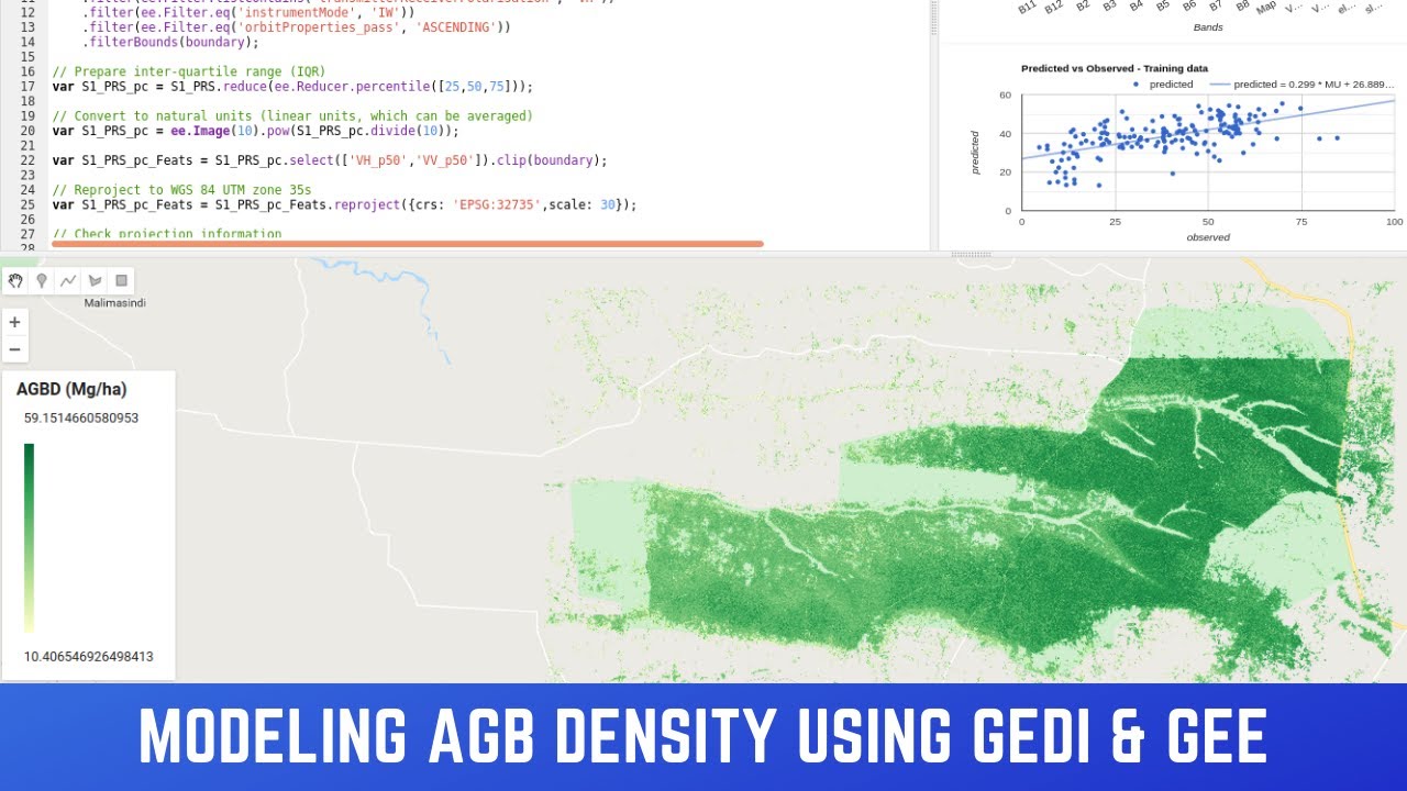 Modeling AGBD GEDI L4B EarthEngine2 - YouTube