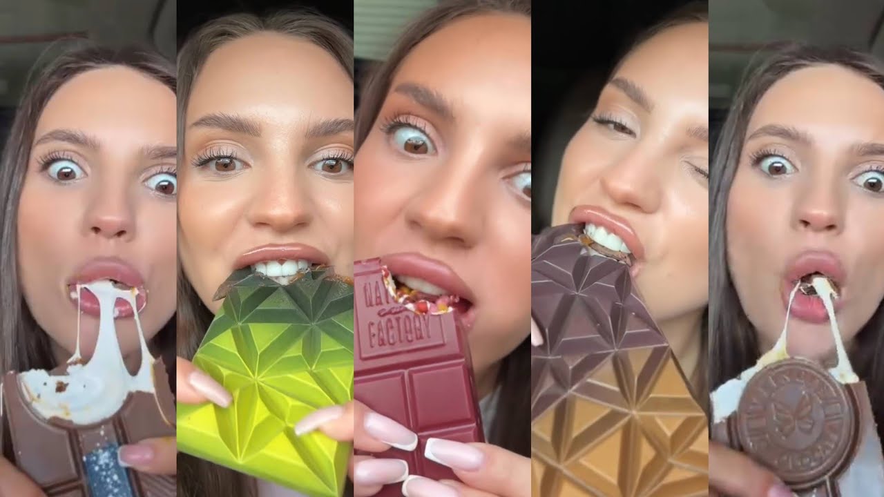 New handmade chocolate The new  trend has a sound Bite Crunch Pop Kunafa chocolate 🍫