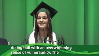 Women's Tennis Player Lara Kaplan Delivers Keynote Speech at Binghamton University Commencement