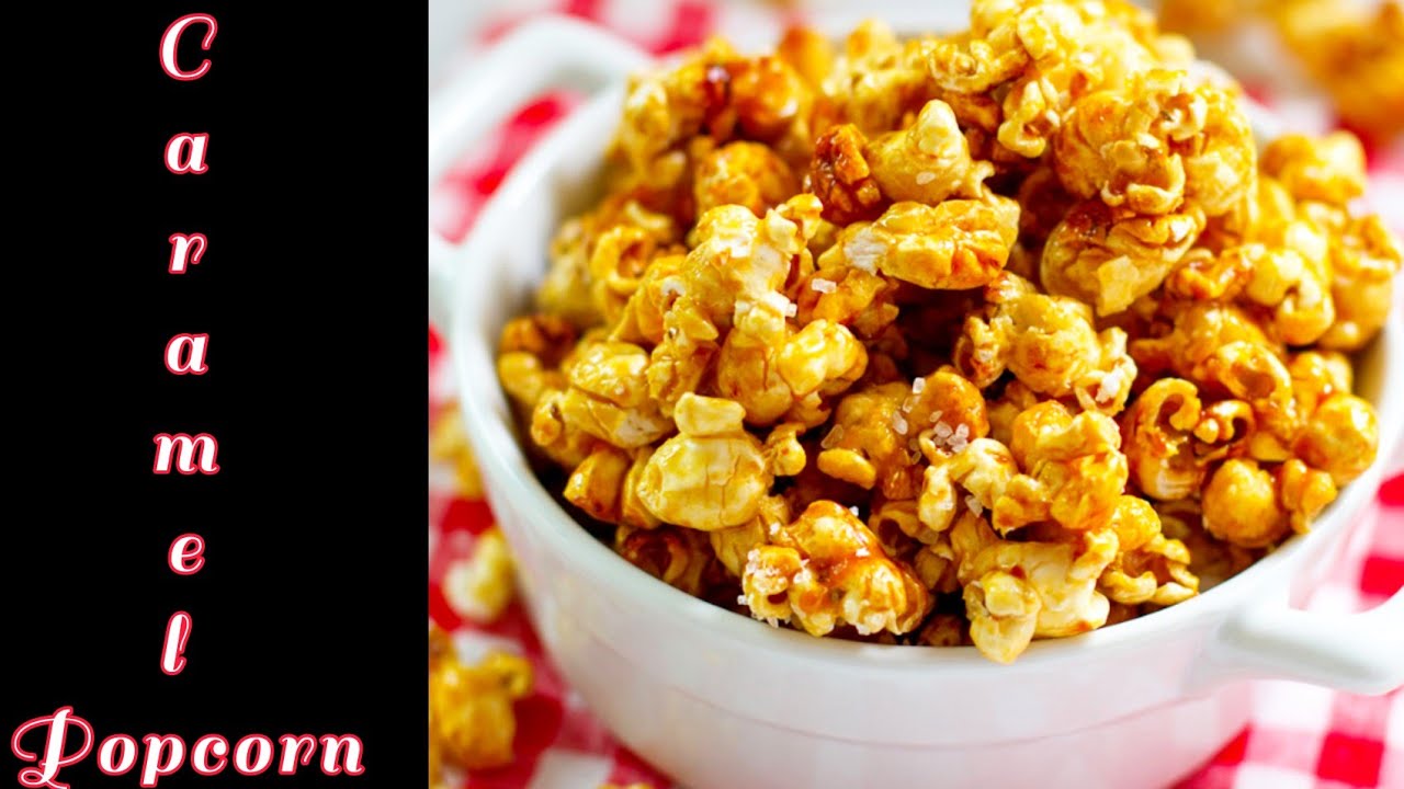 Easy & Quick Caramel Popcorn in only 2 ingredient Caramel Popcorn