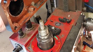repairing the mini milling machines broken drive gear.