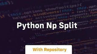 python np split