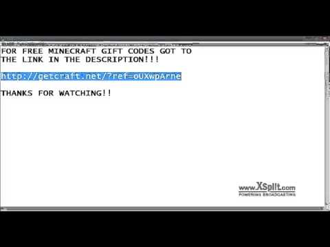 Minecraft Free Gift Codes!!! - YouTube