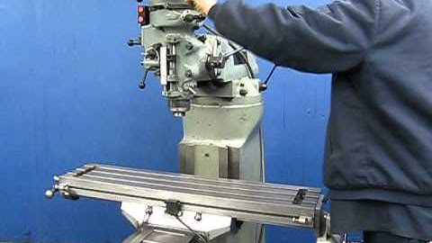 BRIDGEPORT 9" x 42" SERIES I VERTICAL MILLING MACHINE - POWER FEED & DRAW BAR