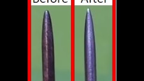 Dart Points Restoration - How To Sharpen Darts Properly.
