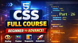 CSS Part - 26, Text Spacing & Decoration Properties | CSS Tutorial for beginners in Hindi 2026.