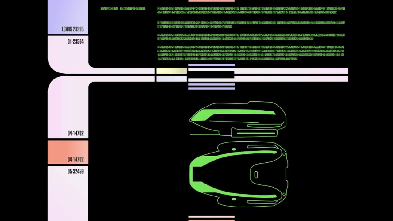 Star Trek LCARS - TNG Season 1 Database - YouTube