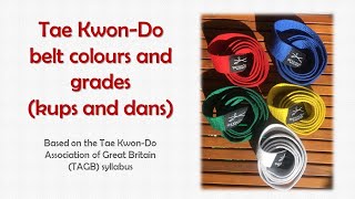 Tae Kwon-Do belt colours