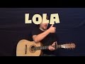 Lola (Kinks) Easy Guitar Lesson How to Play Tutorial