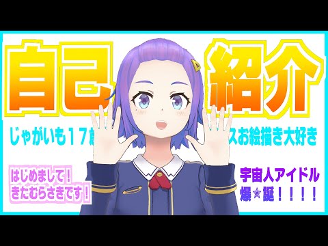 【自己紹介】はじめまして！きたむらさきです！【新人Vtuber】