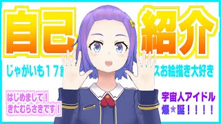 「【自己紹介】はじめまして！きたむらさきです！【新人Vtuber】」のサムネイル
