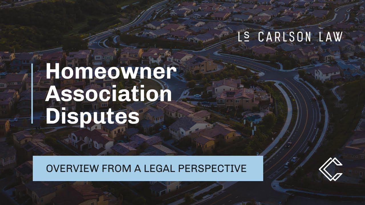 An Overview of HOA Disputes and When You Need an Attorney YouTube