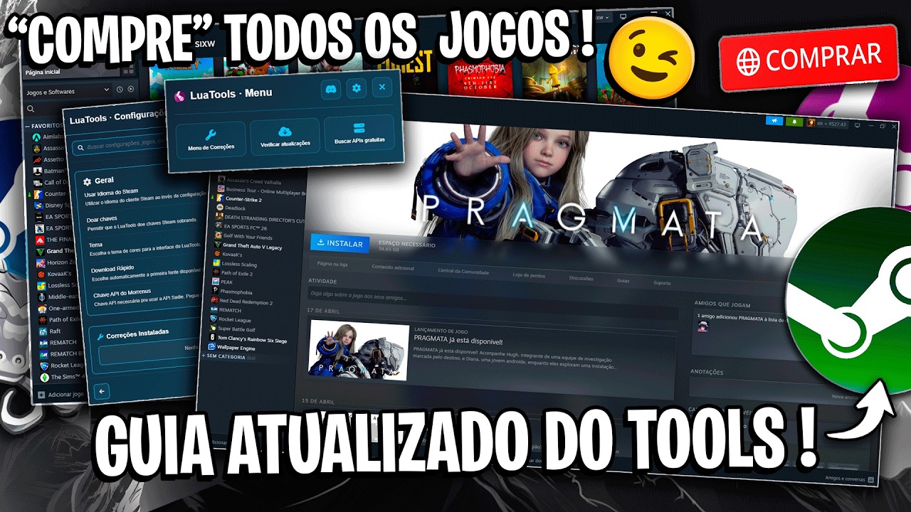 o UNICO GUIA que VOCÊ PRECISA pra INSTALAR o STEAM TOOLS em 2026 ...