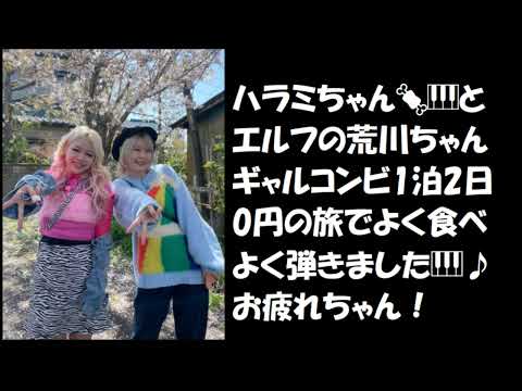 記念写真ハラミちゃん🍖🎹エルフの荒川ちゃんとロケ / お米🍚編集