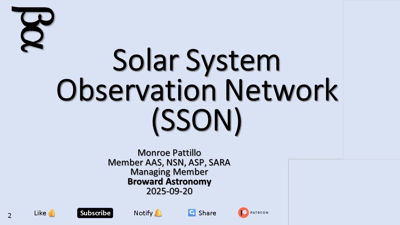 2025 09 20 Solar System Observation Network