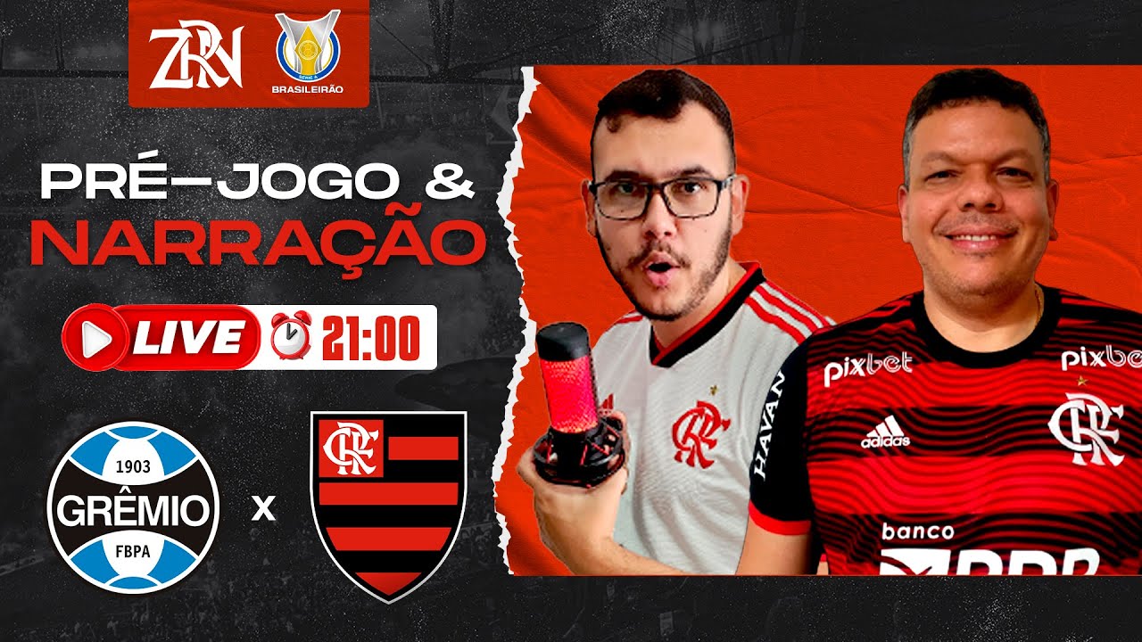 Campeonato Brasileiro  Grêmio x Flamengo - PRÉ E PÓS-JOGO EXCLUSIVO FLATV  