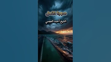 سورة النمل #اكسبلور #راحة_نفسية #قرآن #قران_كريم #الله #الشيخ_احمد_العجمي #مقاطع