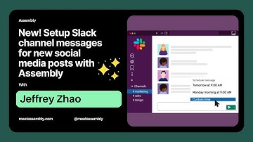 Setup Slack channel messages for new social media posts