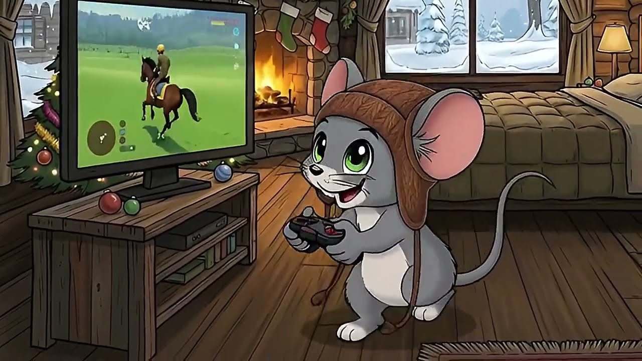 Tom and Jerry are not indifferent to Santa💖