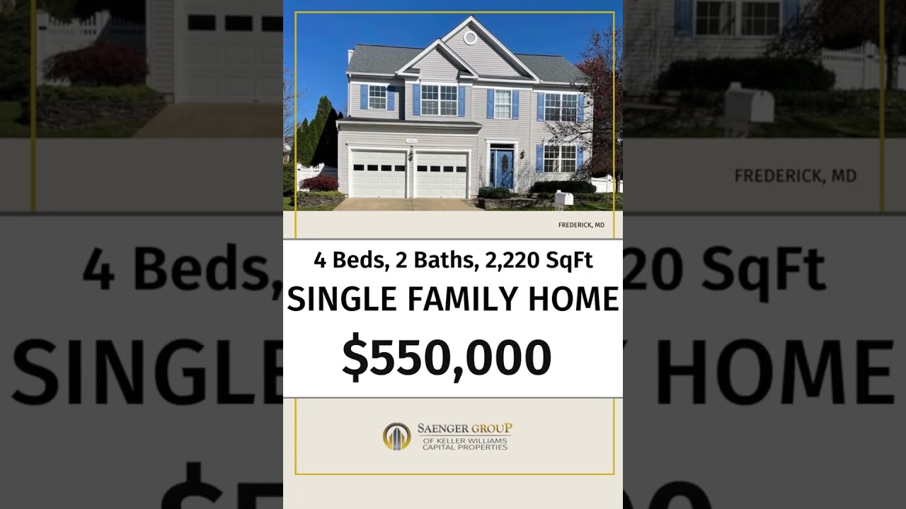Homes you can buy TODAY in FREDERICK, MD from $2M to $250K!