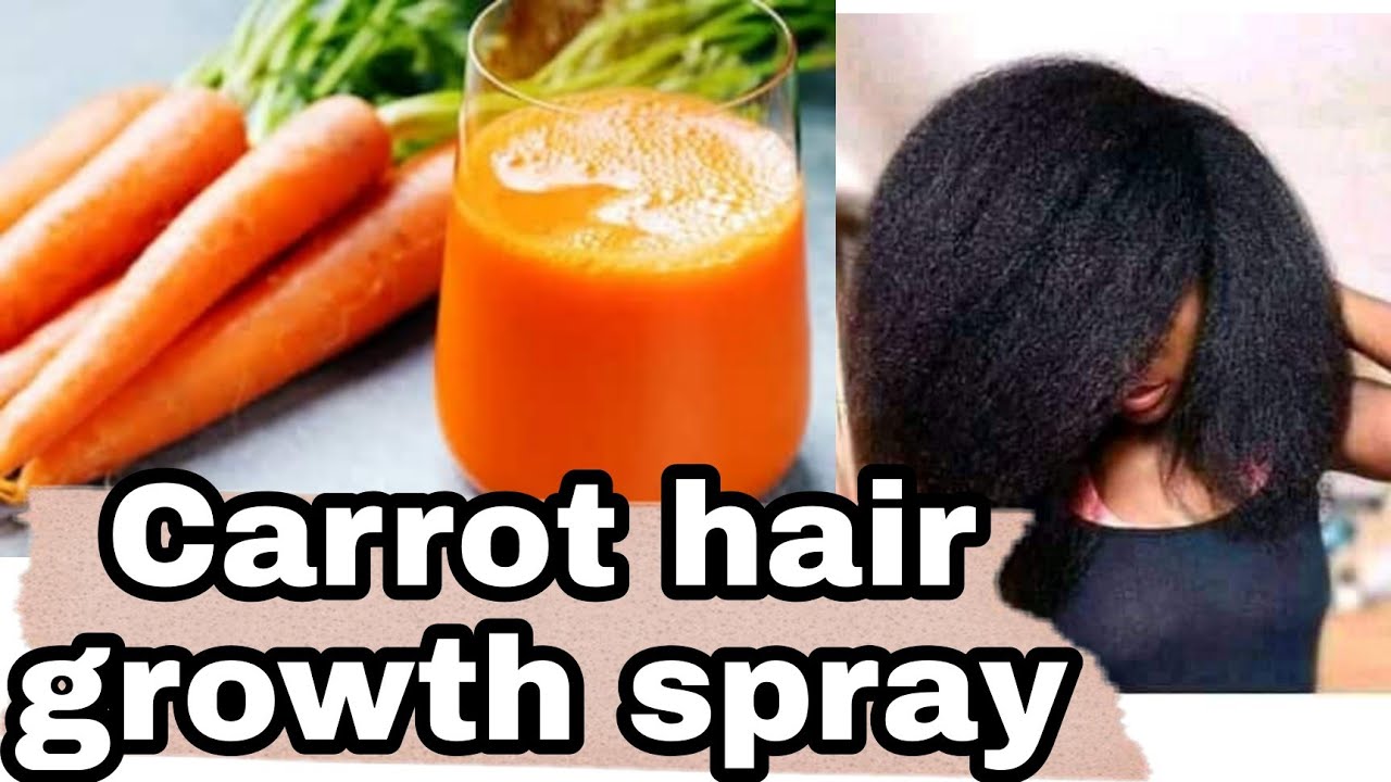 How to make carrot hair growth spray for massive hair growth & length
