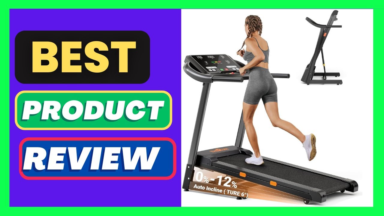 THERUN Incline Treadmill for Running and Walking, 300 lbs Weight