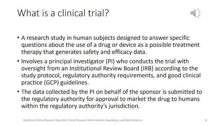 Week 1 Intro to Clinical Trials