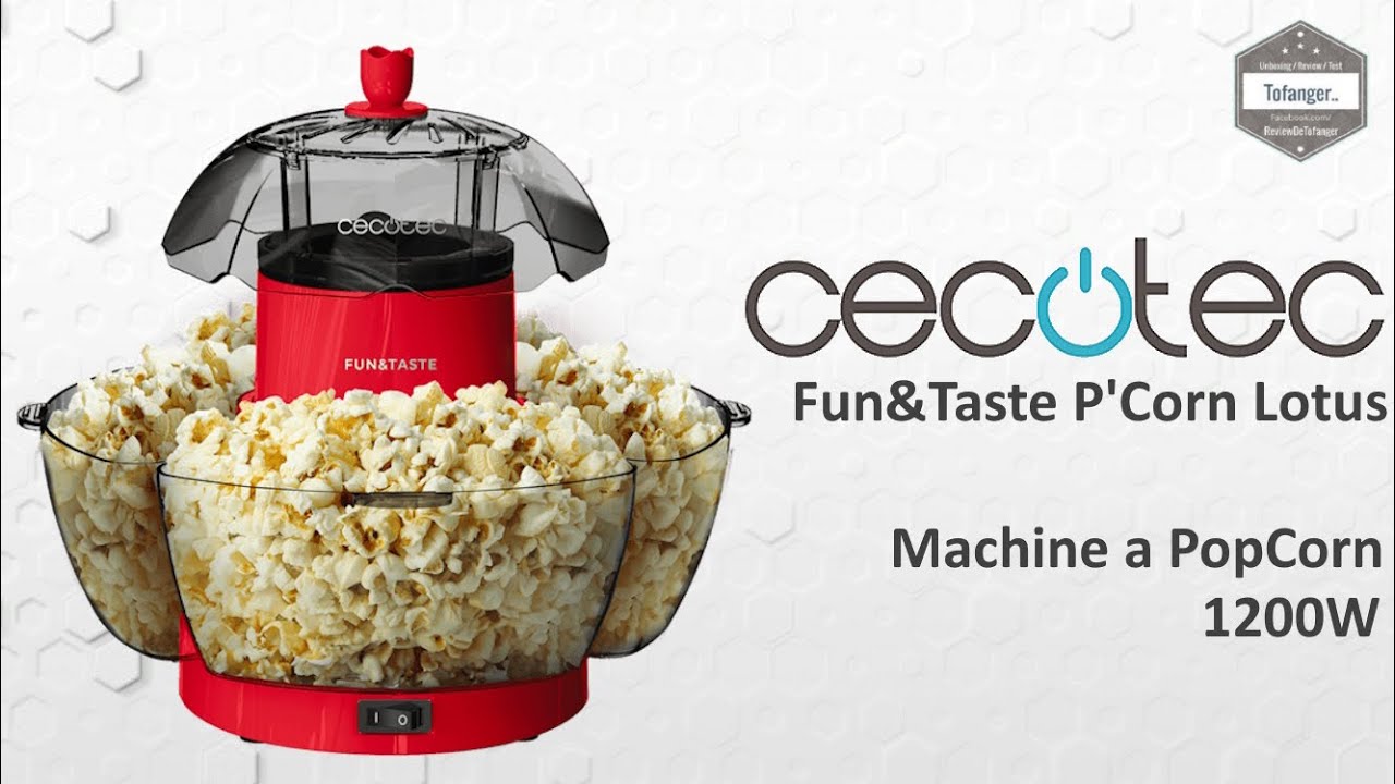 Machine à Popcorn Cecotec Fun&Taste P'Corn Lotus 1200W - Prêt