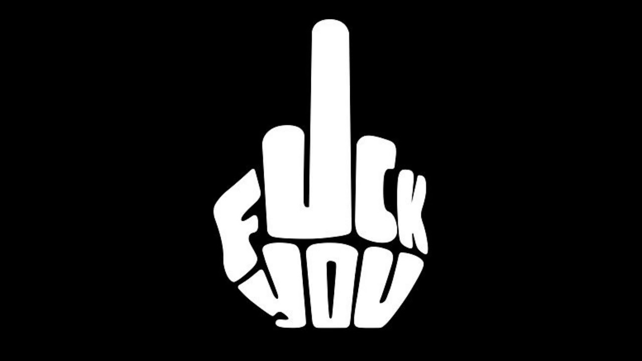 Картинка фак на черном фоне