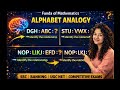 SOLVE ALPHABET / LETTER ANALOGY IN SECONDS 🔥| REASONING TRICKS FOR EXAMS | FUNDA OF MATHEMATICS |🎯💯