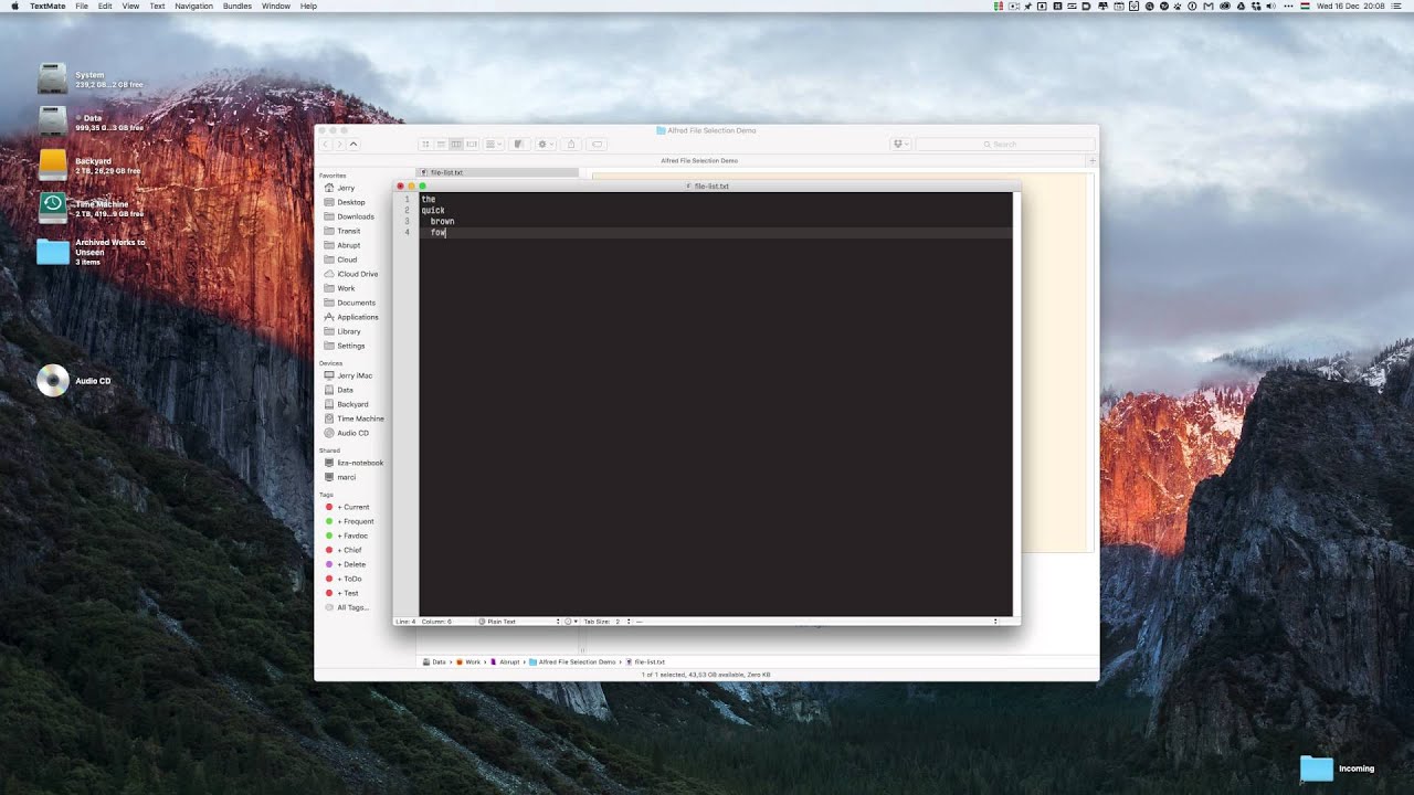 Create a Folder Structure with Alfred