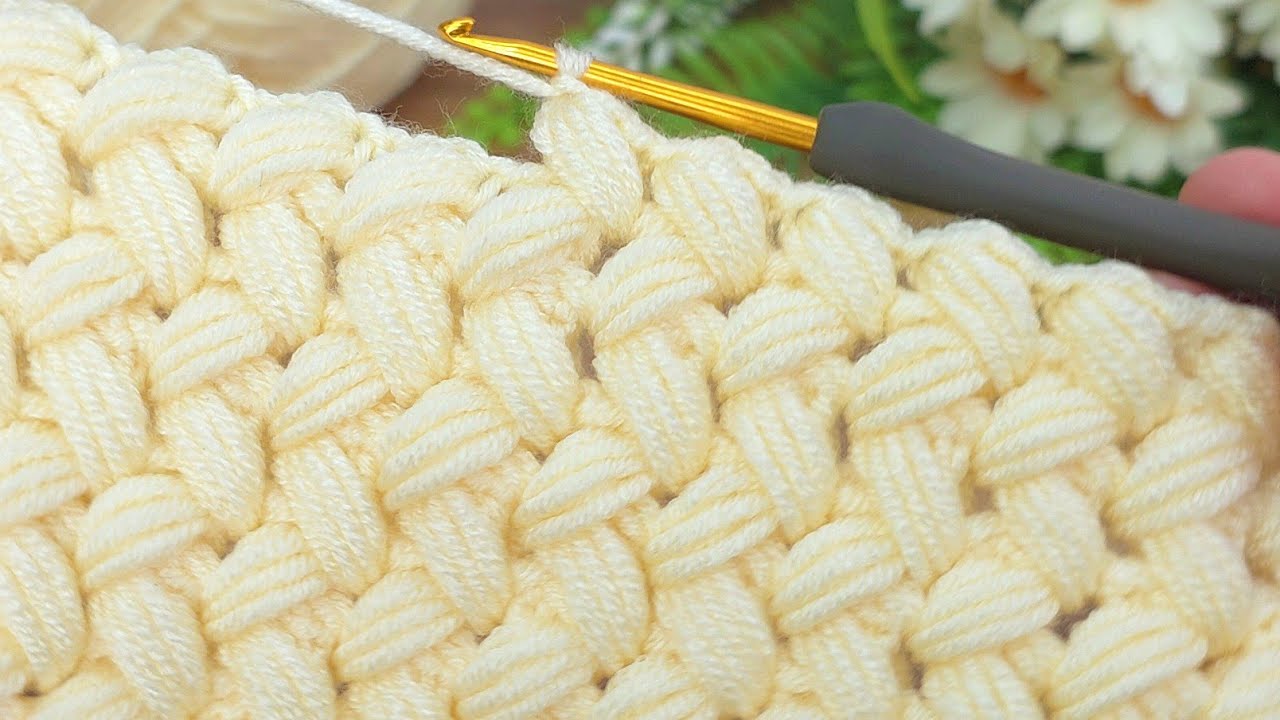 Wow! Super easy crochet baby blanket model online tutorial #crochet