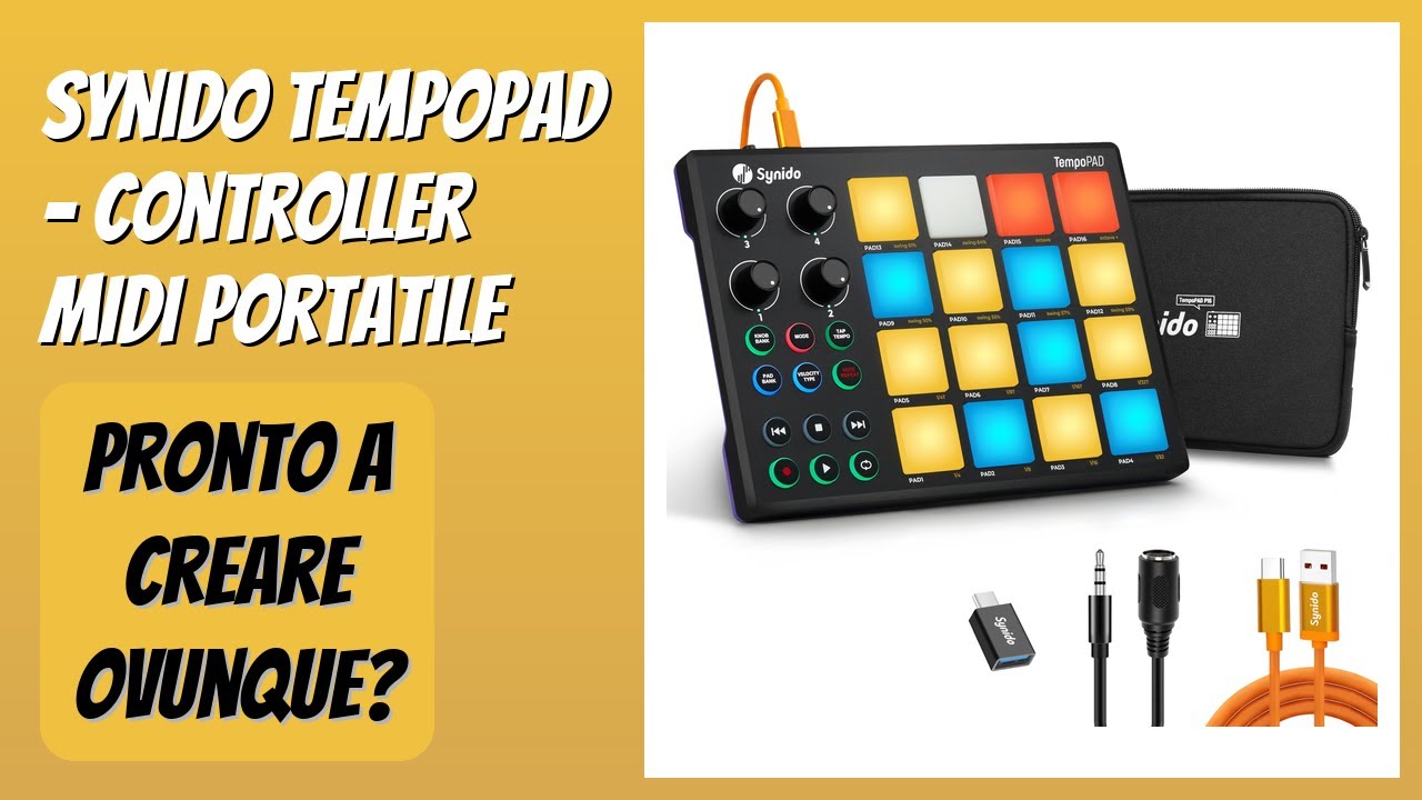 RECENSIONE (2026) : Synido TempoPAD - Controller MIDI Portatile. DETTAGLI
