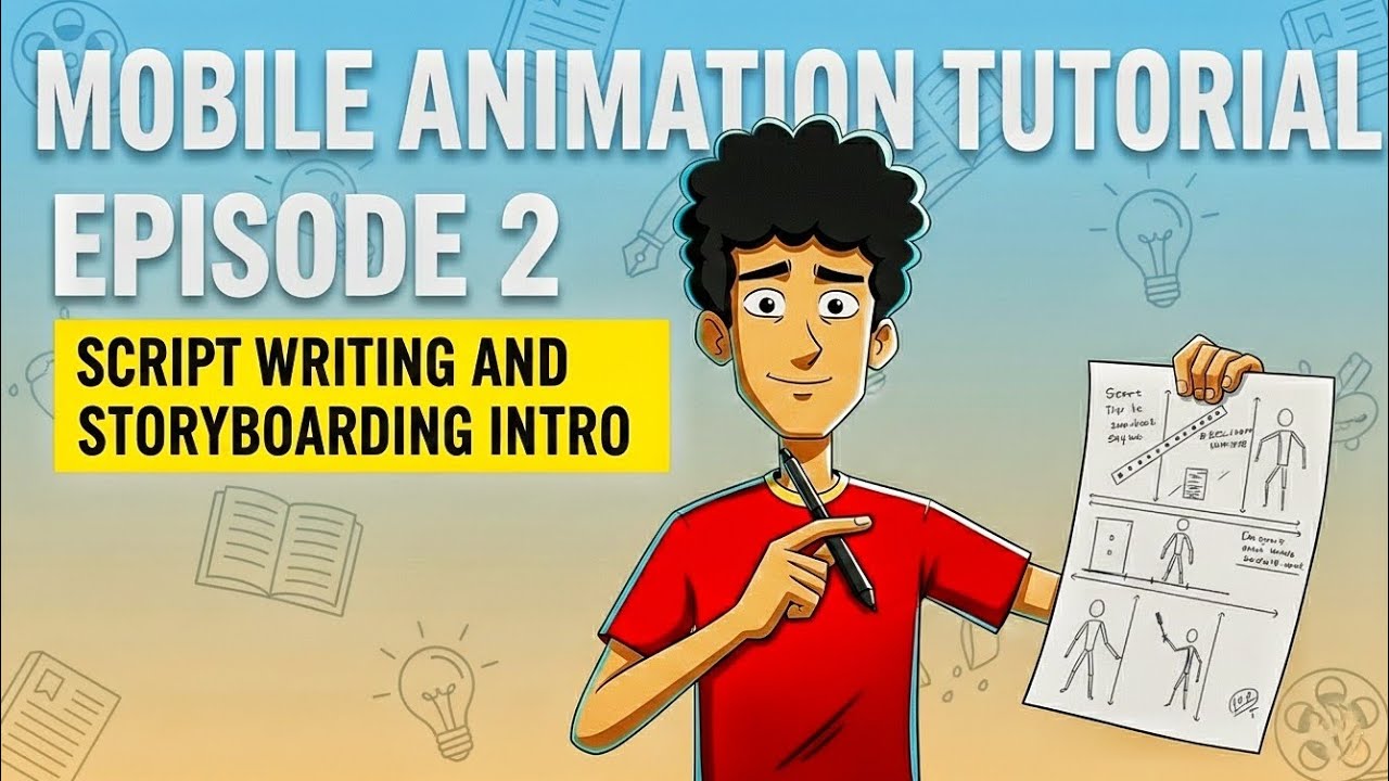 Animation tutorial ep-2: Script writing and storyboarding intro 