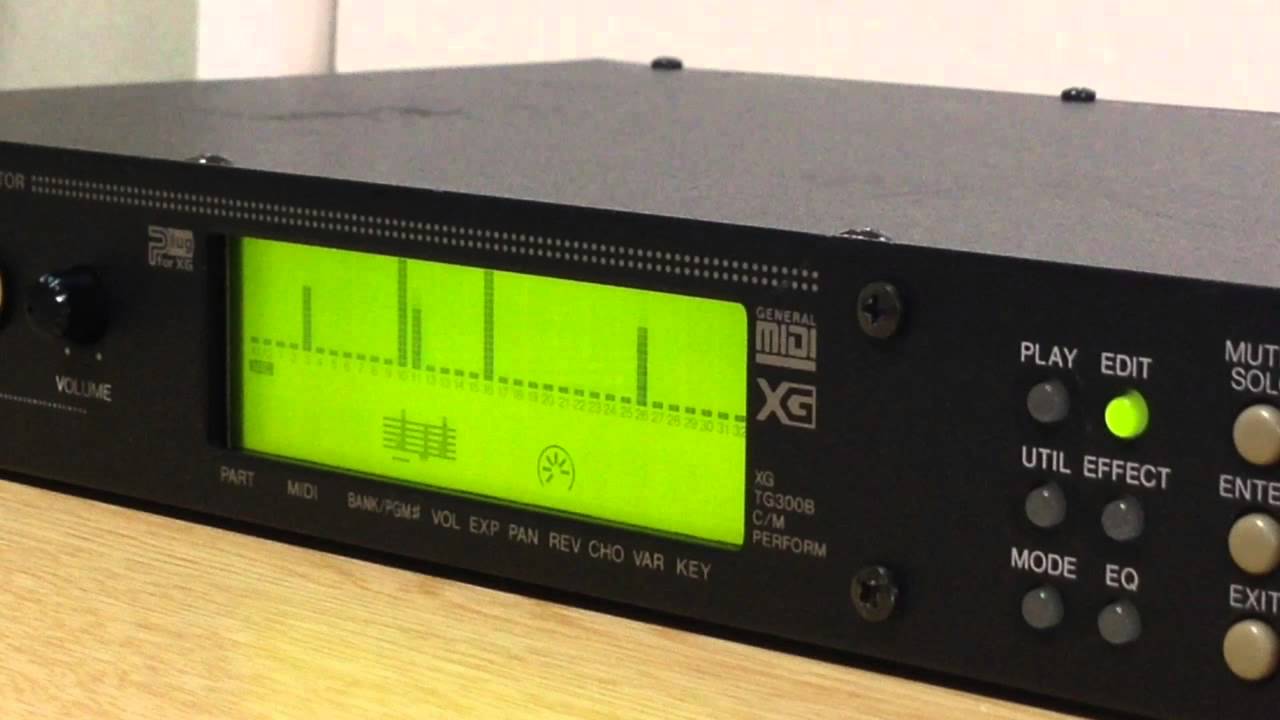 YAMAHA MU100R Tone Generator Demo - YouTube