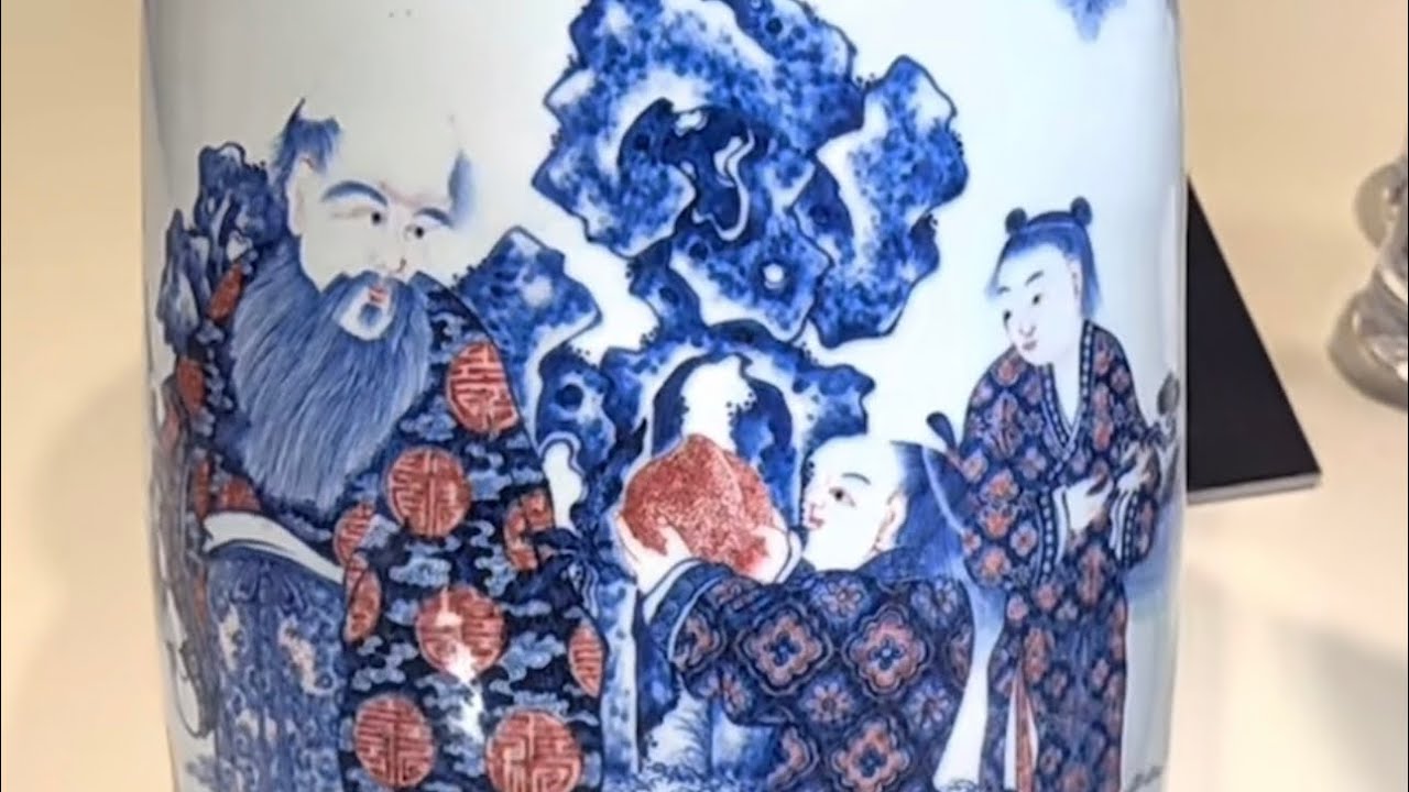 中国古玩人物水滴 唐英佳品·青花釉里红#拍卖#古玩#瓷器#艺术品#古陶瓷#古董#博物馆