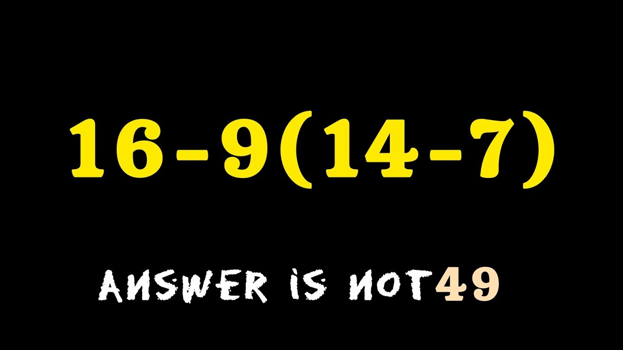 Most People Get This Simple Math Question Wrong!