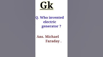 inventor of electric generator #gkshortsfeed #gkshortsyoutubevideo
