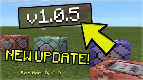 MCPE 1.0.5 UPDATE OUT NOW!! Minecraft Pocket Edition - 1.0.5 Command blocks OUT NOW! (MCPE)