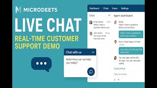 Microdeets Live Chat – Real-Time Customer Support Demo