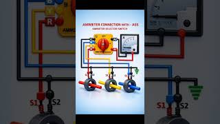 Ammeter Connection #education #electrical #connection #viralshorts #ai #edits #circuit