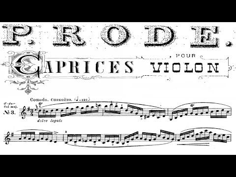 Rode - Violín caprice no. 3 | Piano Accompanist