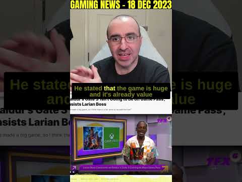 Baldur's Gate 3 Won't Be On Game Pass