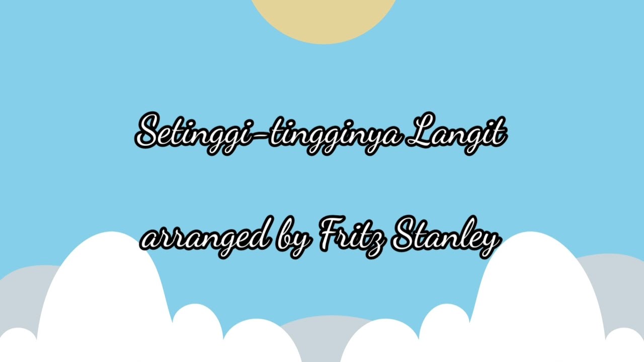 Lagu Sekolah Minggu (Sunday School) - Setinggi-tingginya Langit Karaoke (Background Music No Vocal)