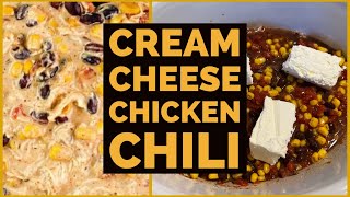 Cream Cheese Chicken Chili in the Crockpot