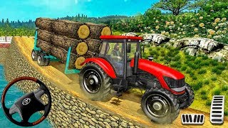 Real Tractor Trolley Cargo Farming Simulation Wood - Android Gameplay screenshot 3