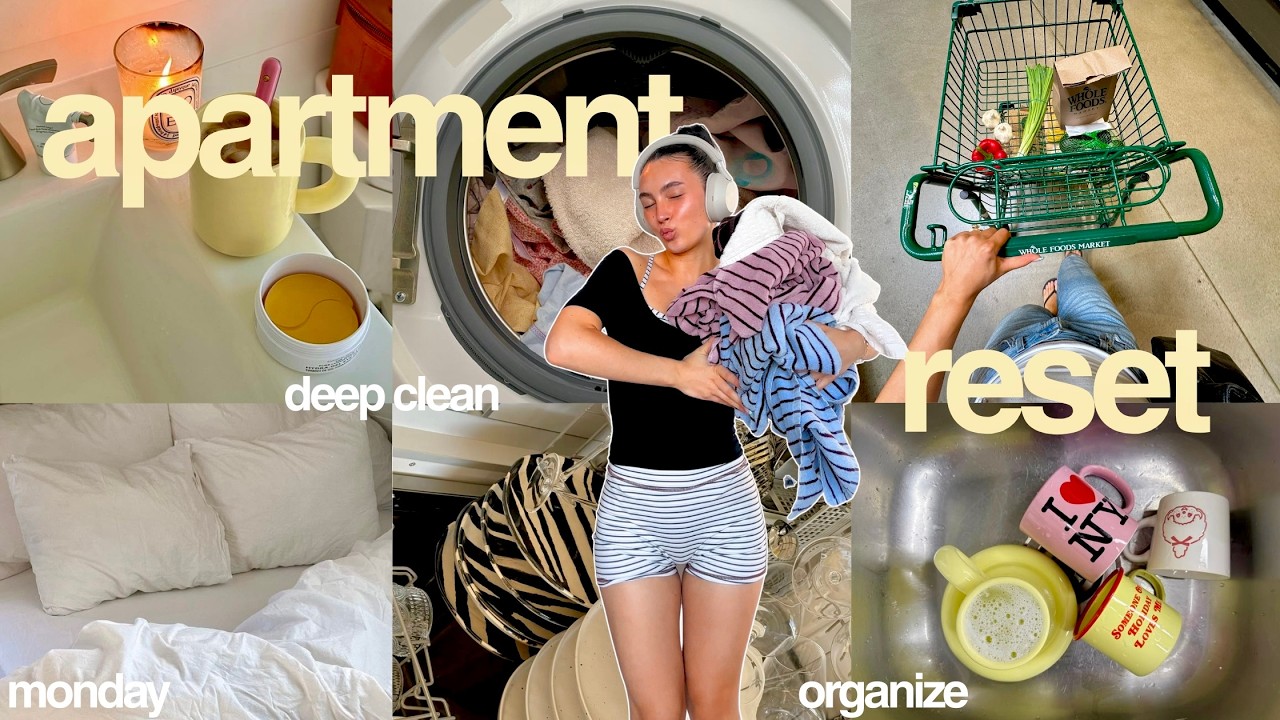 Thumbnail for WHOLE APARTMENT RESET | deep cleaning, organizing + getting everything done!